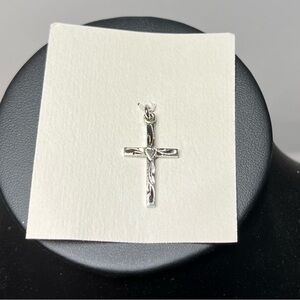 Silver tone Cross Pendant. Reversible